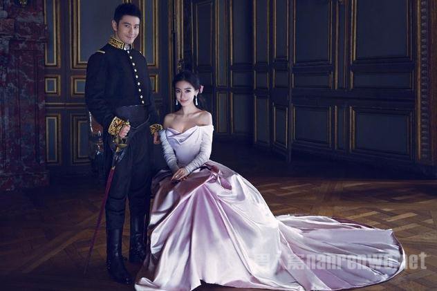 黄晓明angelababy唯美婚纱照