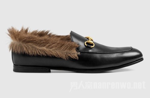 Gucci 皮毛乐福鞋约合￥7000元