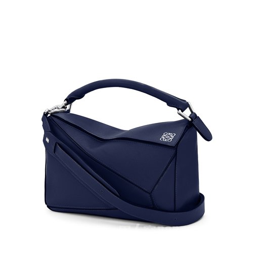 　　Loewe Puzzle 小号手袋 蓝色 ￥15900元