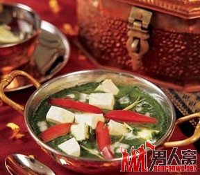 菠菜豆腐羹(菠菜+豆腐)：