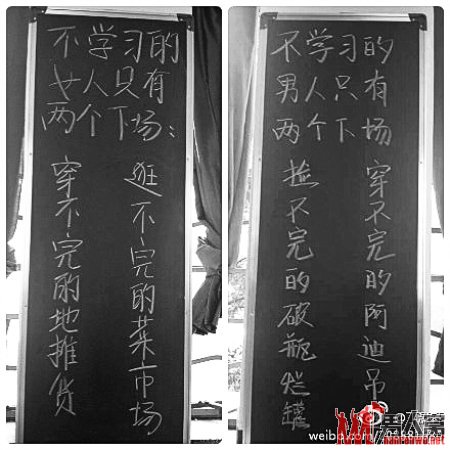 高三学生传另类励志标语