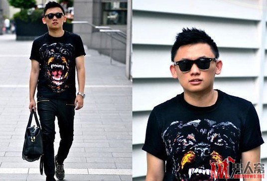 动物图案的潮男装 做一个时尚个性男士