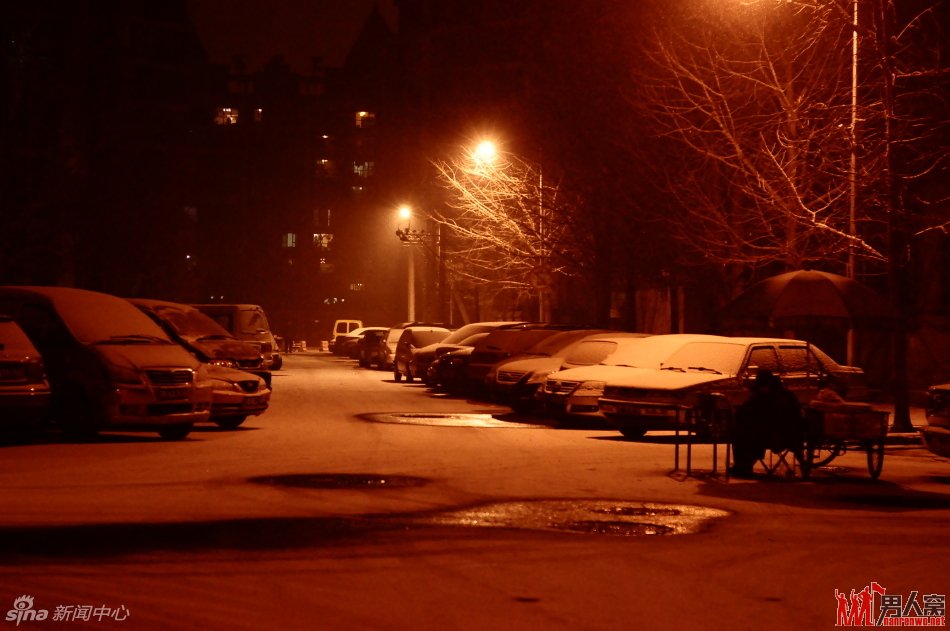 雪夜下的北京