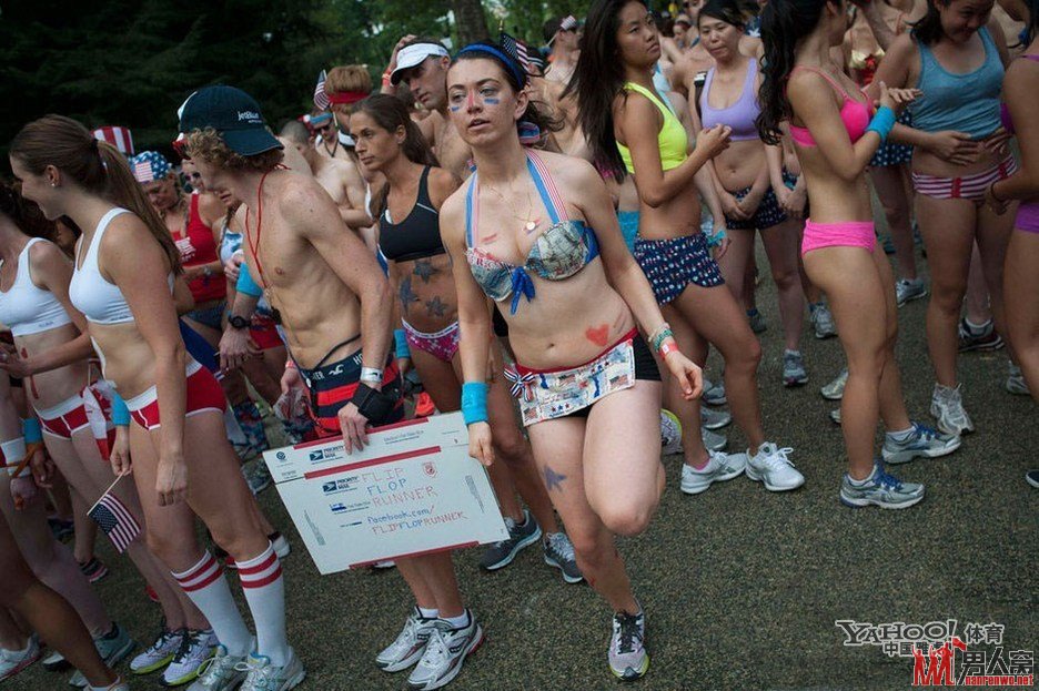 美内衣赛跑美女云集