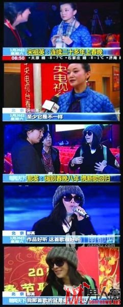 那英对歌曲的暗示，有人分析可能是她唱席琳·迪翁的《我心永恒》。