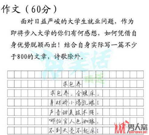 高考作文...雷死人你。