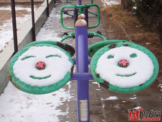 雪中的快乐