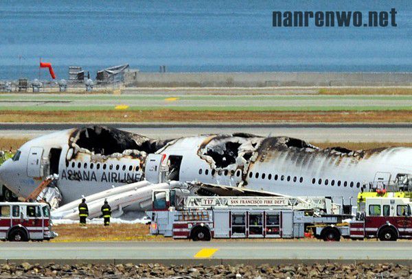 韩亚航空载人客机美国旧金山坠毁