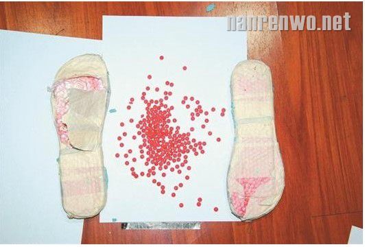 女子藏毒人字拖 查获4000颗毒品被刑拘
