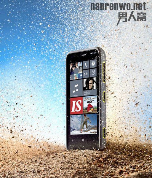 诺基亚Lumia620三防版亮相 配备具备IP54防水防尘性能