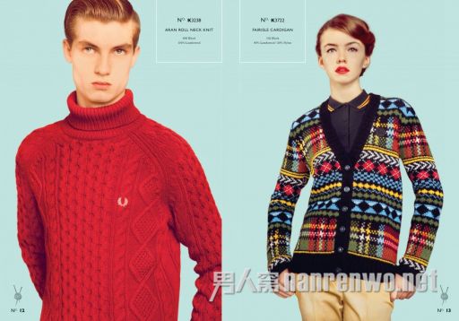 Fred Perry2013秋冬男装：温情的手工编织时尚