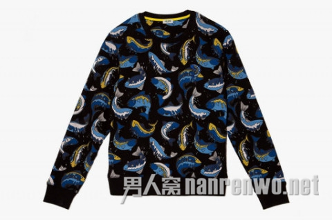 Kenzo黑色鲨鱼印花卫衣