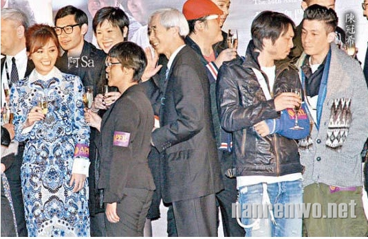 阿Sa对陈冠希视而不见 同场零交流