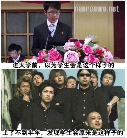 入大学前vs入大学后