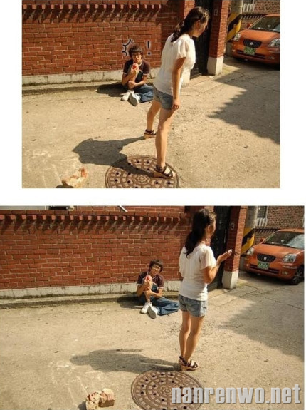 男生和女生摔倒后的区别…… 男生和女生摔倒后的区别……