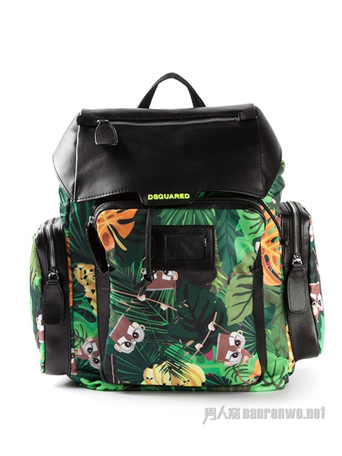 DSQUARED2丛林猴子卡通背包