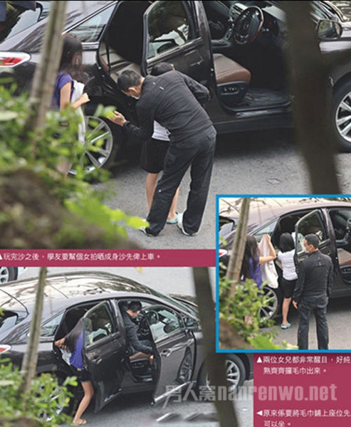 张学友带女出游