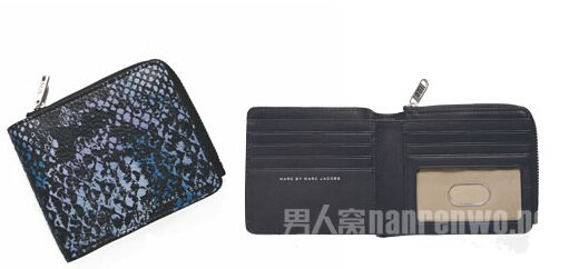 蓝色印花钱包Marc by Marc Jacobs 新品未定价