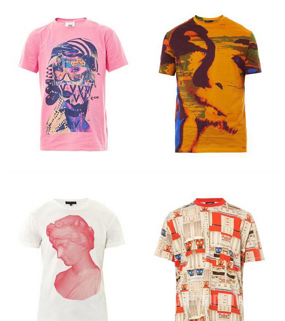 左上：Marc Jacobs 左下：Jonathan Saunders  　　右上：Versace 右下：Givenchy