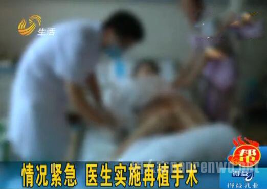  母亲挥刀砍断儿子命根 