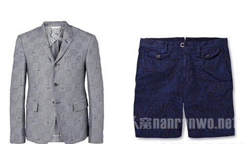 西装：Thom Browne，售价约13130元  　　短裤：Incotex，售价约2317元
