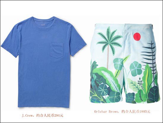TJ.CrewԼ294Ԫ  ̿㣺Orlebar BrownԼ1883Ԫ