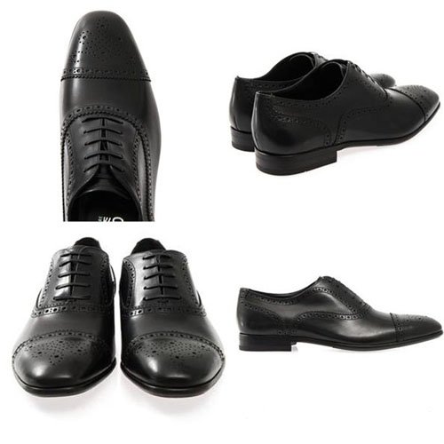 Salvatore Ferragamo 牛津烤花布洛克 3470元