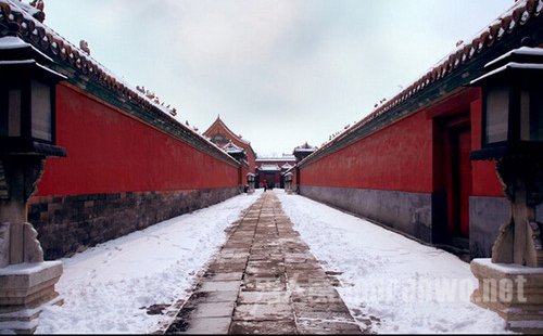 ▲雪后故宫
