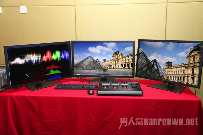 两片AMD FirePro W9100显卡支持下的DaVinci Resolve调色系统