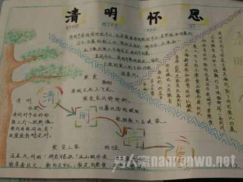 清明节手抄报