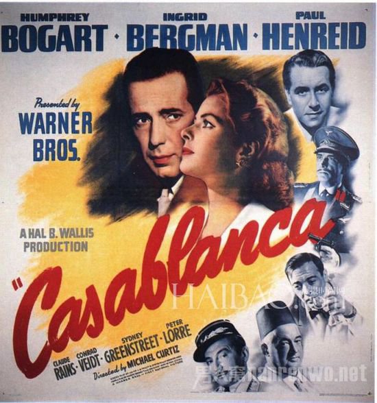 (Casablanca by Michael Curtiz), 1942