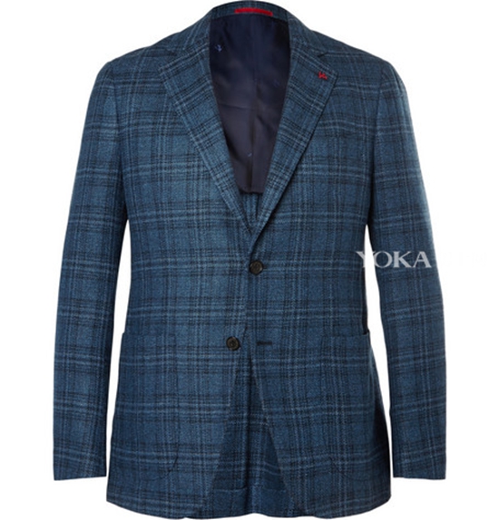 格纹西装 ISAIA