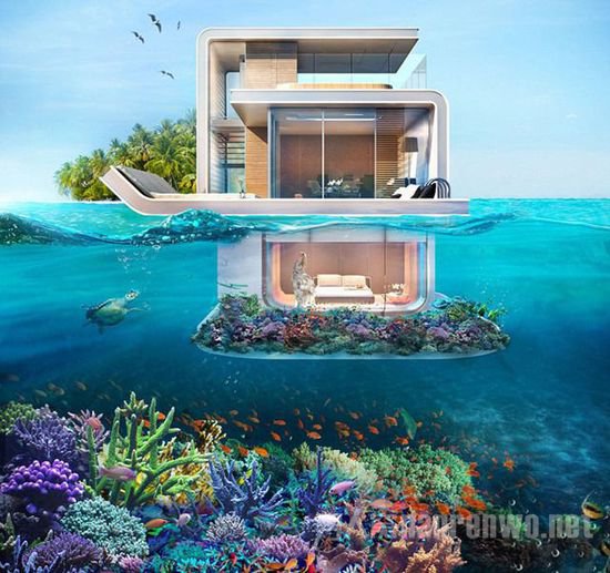 全球首个漂浮的海景别墅