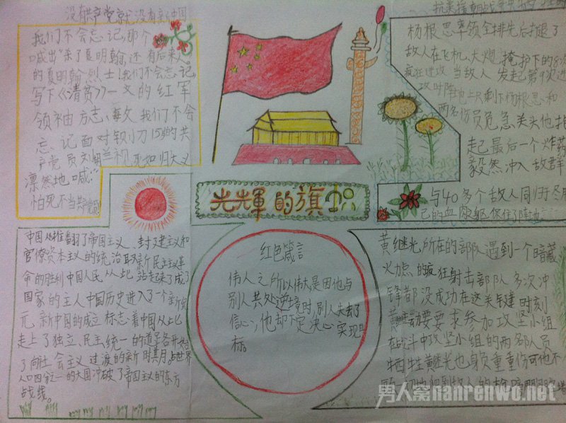 七一建党手抄报