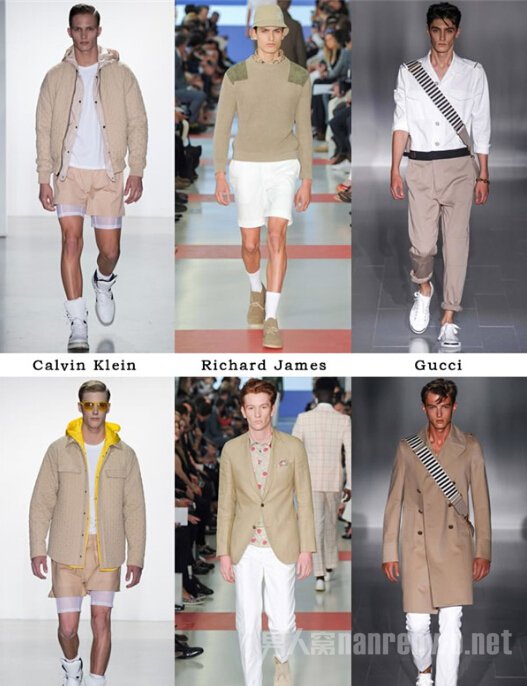 Khaki & White