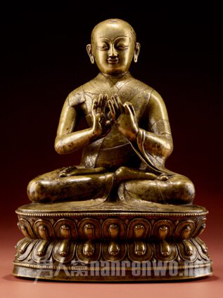 15世纪 黄铜祖师像 成交价172.5万元
