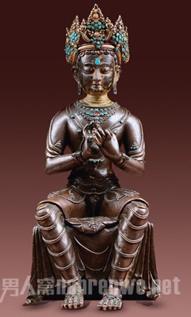 16世纪 铜弥勒菩萨像 成交价161万