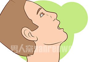 抬高下巴仰望天花板