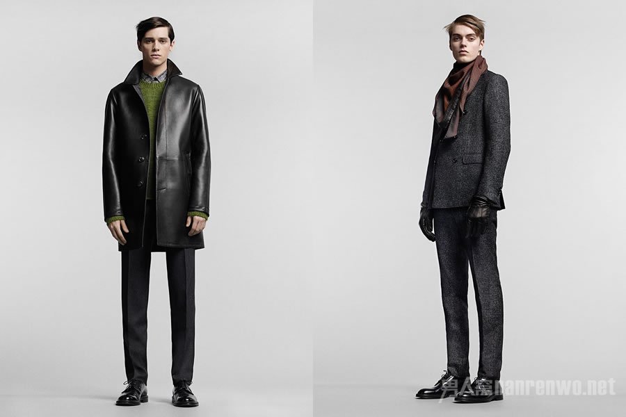 Pal Zileri 2015秋冬男装新品发布，单排扣皮大衣和沉稳西装