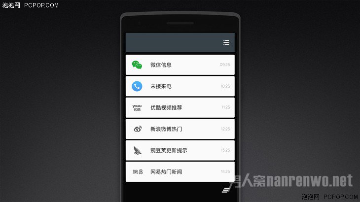 通知中心列表