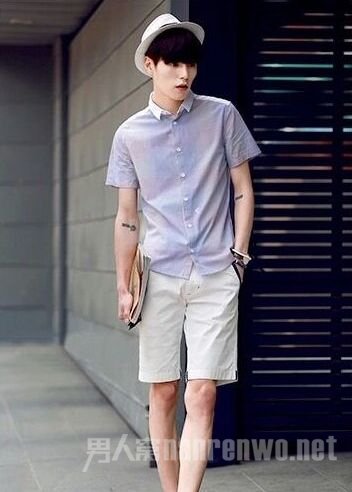 双丝光纯棉男士衬衫