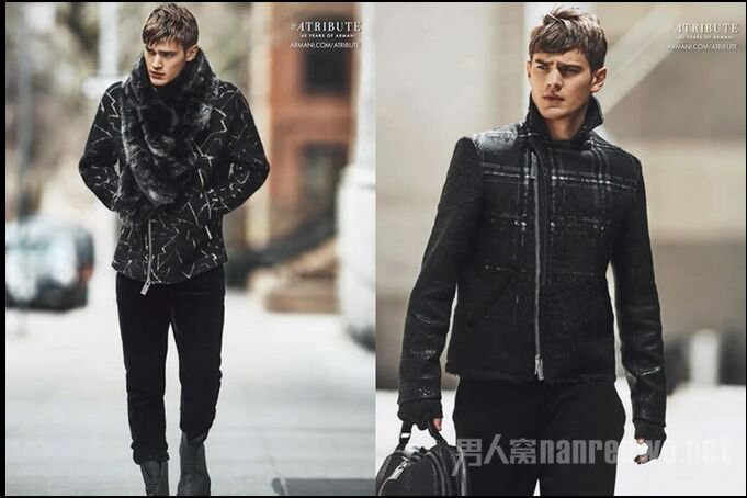 Emporio Armani 2015秋冬装型录：奢华的毛领设计很有格调