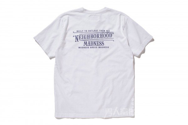 NBHD x MADNESS白色字母T