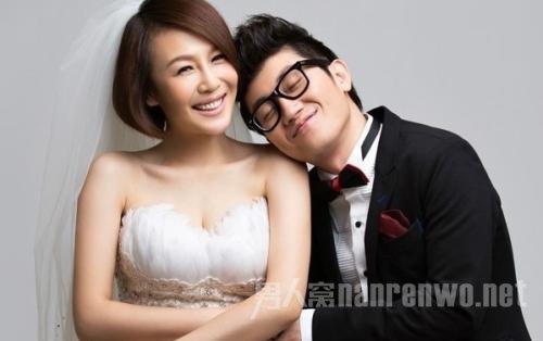 金志文和老婆金兰婚纱照
