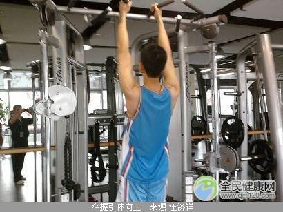 宽握胸前引体向上
