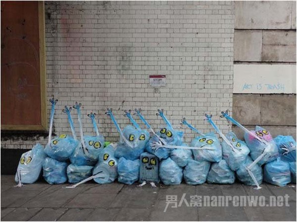 当街头垃圾遇上艺术家