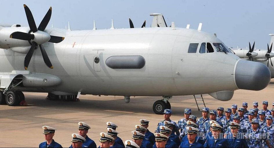 抗战阅兵空中方队彩排