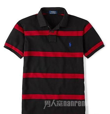 　Slim-Fit Striped Mesh Polo HKD990.00