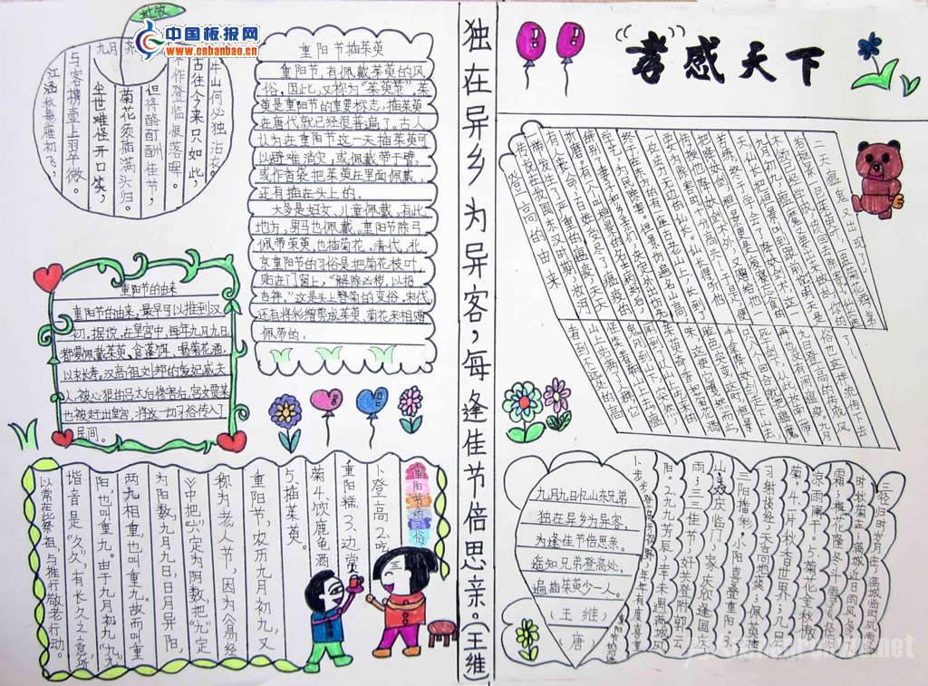重阳节手抄报内容