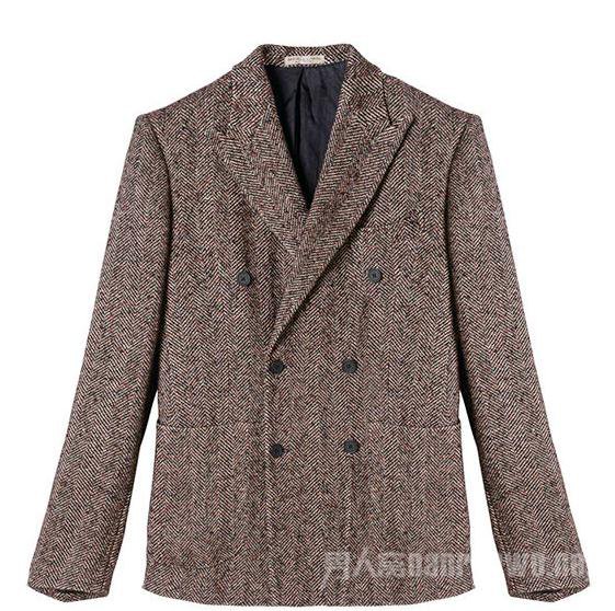 　人形织纹羊毛双排扣西装 Bottega Veneta ￥22,000